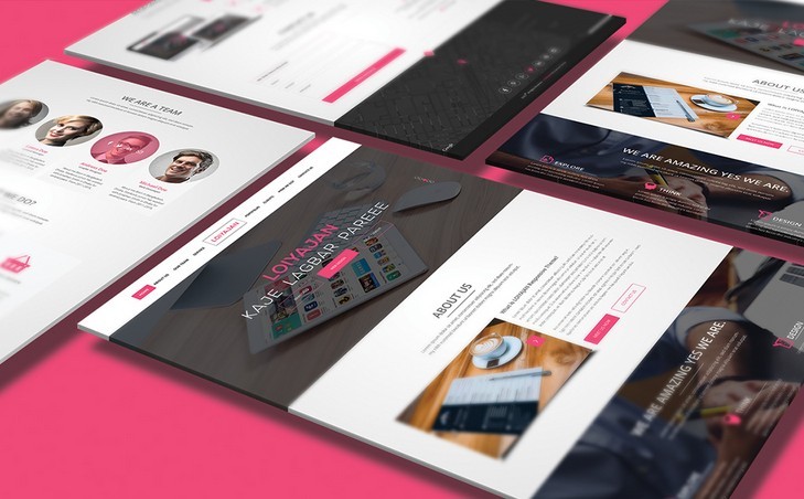 LOIYAJAN Free One Page PSD Template